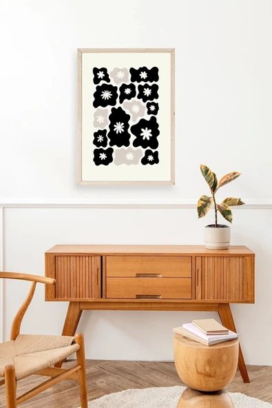 Çiçek Ahşap Çerçeveli Tablo 50 x 70 - Resim 2