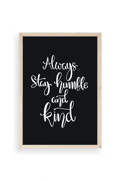 Motto Ahşap Çerçeveli Tablo 30 x 42 ürün görseli 1