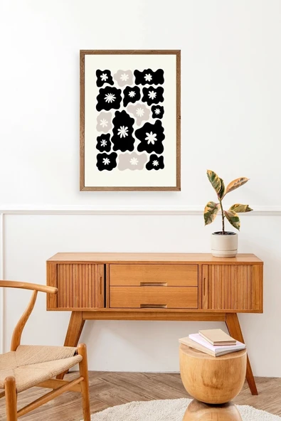 Çiçek Ahşap Çerçeveli Tablo 23 x 30 - Resim 2