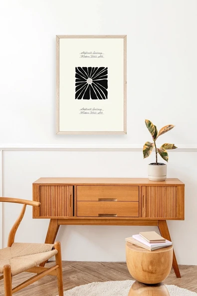 Çiçek Ahşap Çerçeveli Tablo 50 x 70 - Resim 3