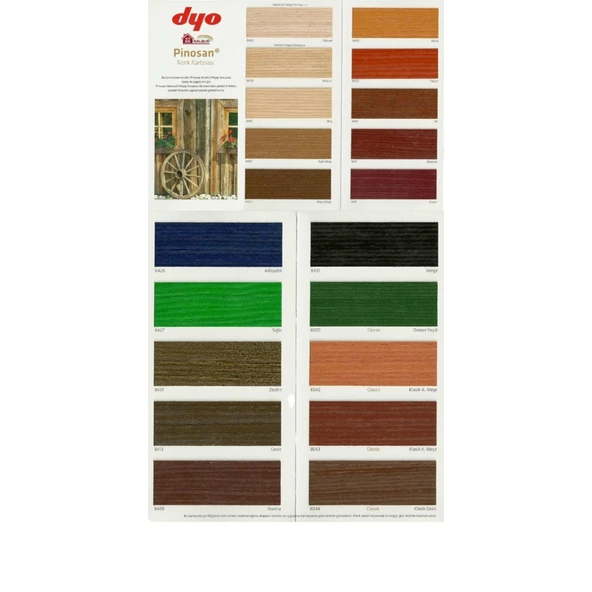 Pinosan Ahşap Verniği 2,5 Litre 8421 Zeytin - Resim 2