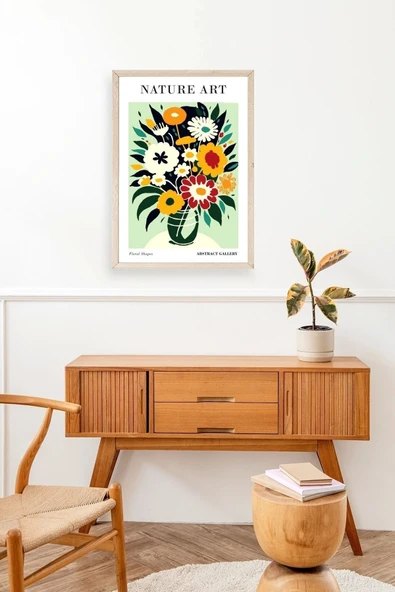 Çiçek Ahşap Çerçeveli Tablo 50 x 70 - Resim 3