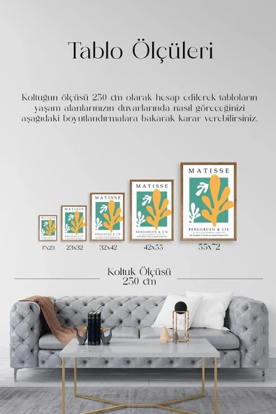 Soyut Ahşap Çerçeveli Tablo 50 x 70 - Resim 5