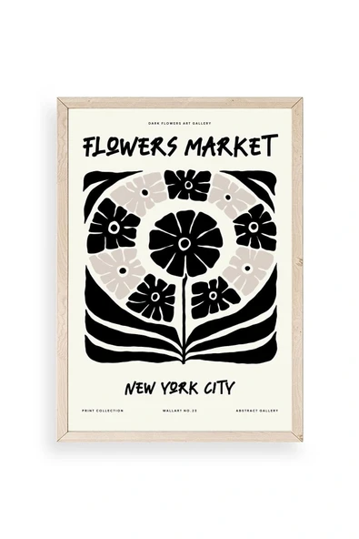 Soyut Ahşap Çerçeveli Tablo 30 x 42 ürün görseli 1