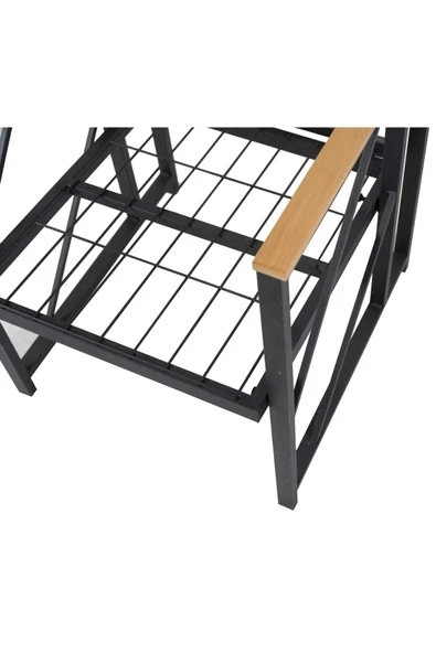 Kırlenta Liva 2+1+1 Pofuduk Gri Bahçe Mutfak Balkon Mobilyası - Resim 3