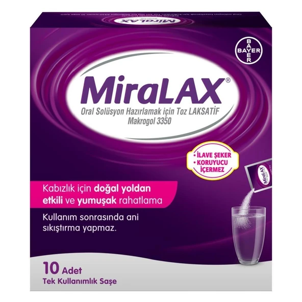 Miralax 10 Saşe (SKT:09/2026) ürün görseli 1