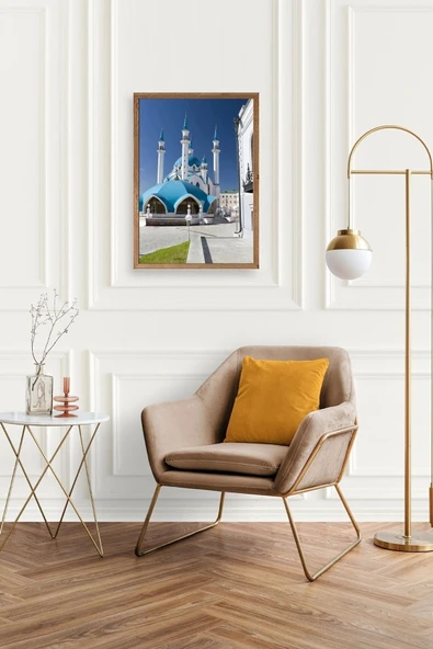 Kabe Camii Ahşap Çerçeveli Tablo 23 x 30 - Resim 3