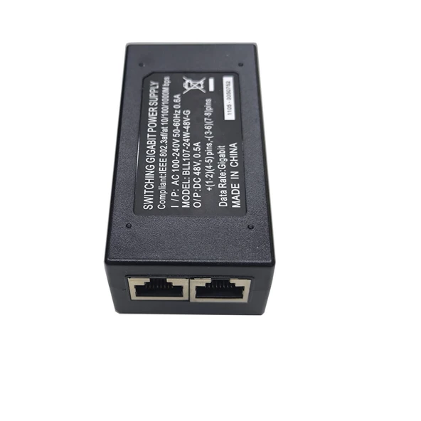 48v 0.5A 1000m POE enjektör adaptör poe switch adaptör - Resim 3