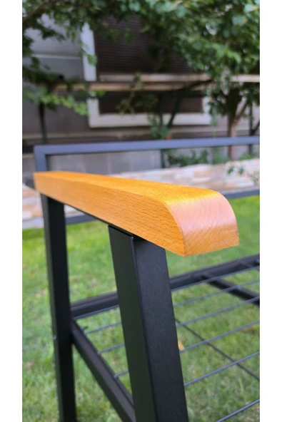 Kırlenta ERCİYES 3+1+1+MASA SİYAH BEYAZ BAHÇE TAKIMI BAHÇE MOBİLYASI - Resim 5