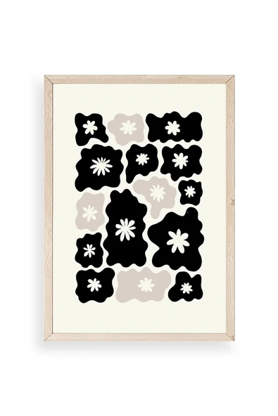 Çiçek Ahşap Çerçeveli Tablo 50 x 70 ürün görseli 1