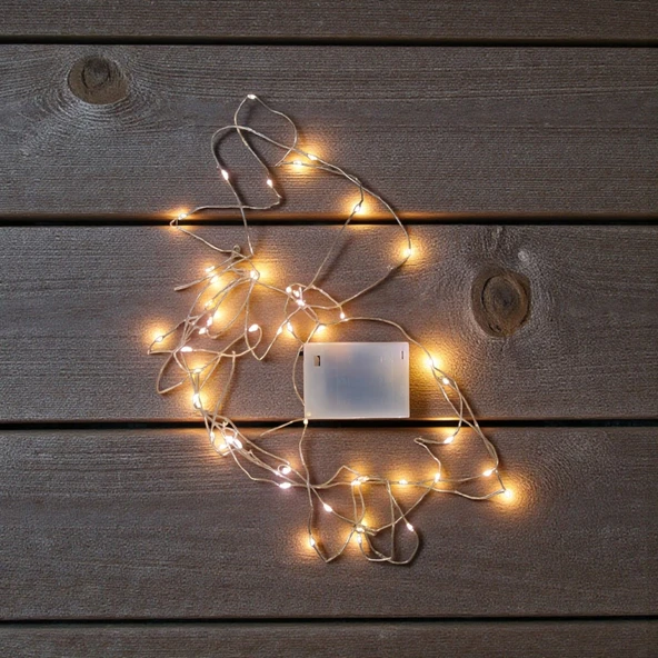 UpWay 5 Metre Su Geçirmez Günışığı 50 Led Işık - Pilli Dekoratif Aydınlatma - Resim 7