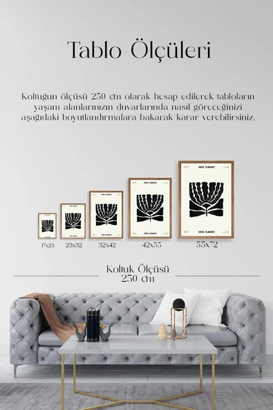 Çiçek Ahşap Çerçeveli Tablo 50 x 70 - Resim 5