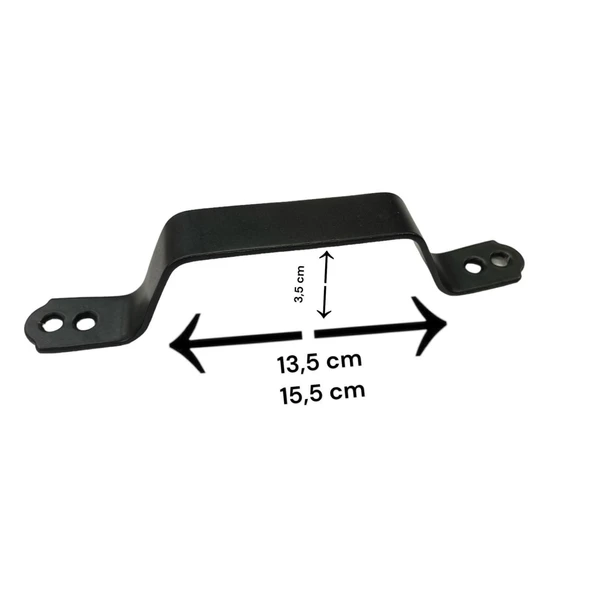 Ennalbur Demir Doğrama Kulp Siyah Kaplama ürün görseli 1