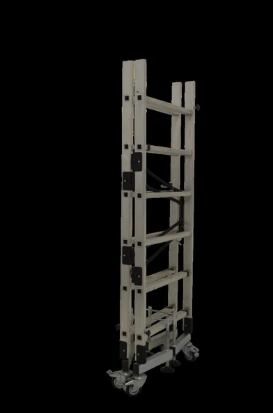 Kurulumu Kolay Katlanabilir Geniş Basamaklı İskele (2 Metre) - Resim 5