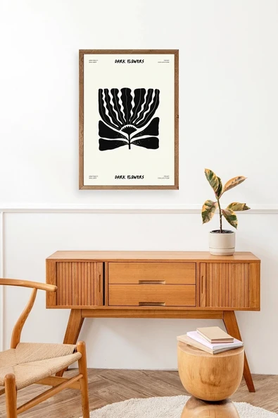 Çiçek Ahşap Çerçeveli Tablo 50 x 70 - Resim 3