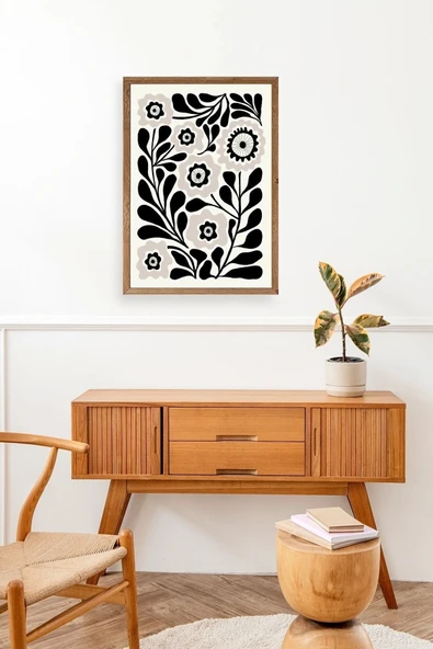 Çiçek Ahşap Çerçeveli Tablo 23 x 30 - Resim 3