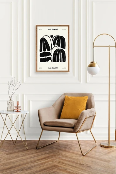 Çiçek Ahşap Çerçeveli Tablo 23 x 30 - Resim 2