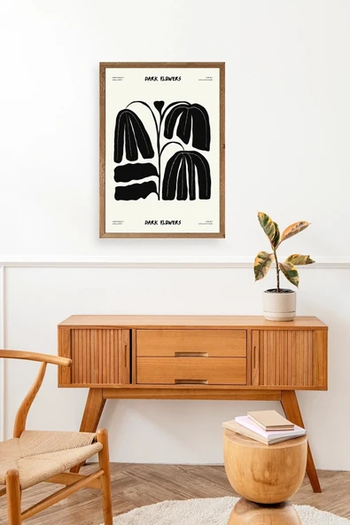 Çiçek Ahşap Çerçeveli Tablo 23 x 30 - Resim 3