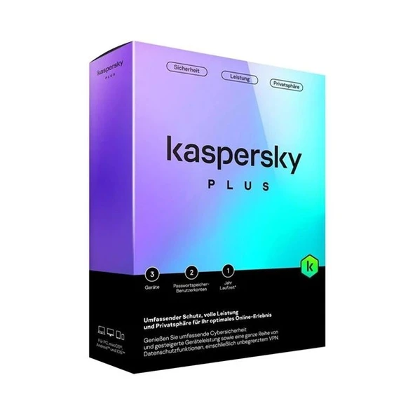 KASPERSKY Plus Trk 2 yıl 1 kullanıcı Antivirüs Programı (Internet Security) ürün görseli 1