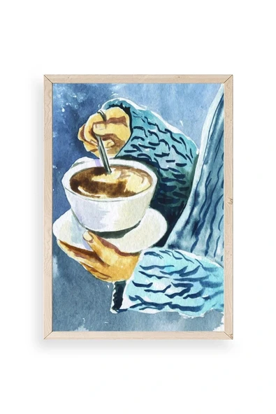 Kahve Ahşap Çerçeveli Tablo 30 x 42 ürün görseli 1