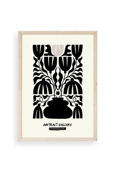 Çiçek Ahşap Çerçeveli Tablo 30 x 42 ürün görseli 1