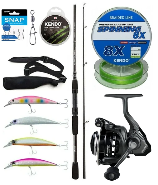 Yek Outdoor Spin Olta Seti Okuma Wave Power 2,74 cm 7-30 gr 2 Parça Spin Kamışı&Okuma Acuador 2500A Olta Makinesi ürün görseli 1