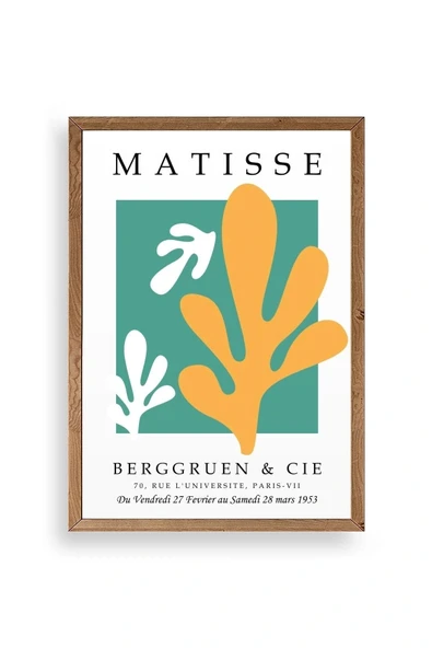 Soyut Ahşap Çerçeveli Tablo 50 x 70 ürün görseli 1