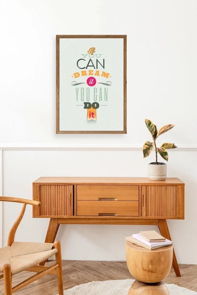 Motto Ahşap Çerçeveli Tablo 30 x 42 - Resim 3