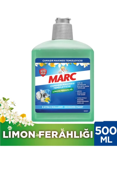 Marc Çamaşır Makinesi Temizleyici & Koruyucu Kireç Önleyici Limon Ferahlığı 500ml ürün görseli 1