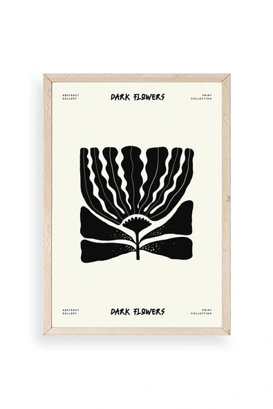 Çiçek Ahşap Çerçeveli Tablo 50 x 70 ürün görseli 1