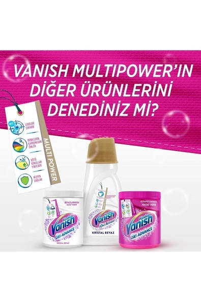 5M AHŞAP DEKOR Kosla Multipower Renkliler Için Jel Leke Çıkarıcı Deterjan Güçlendirici 1000 ml - Resim 4