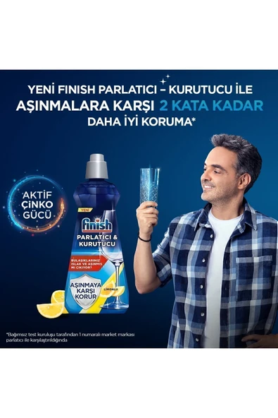 5M AHŞAP DEKOR Bulaşık Makinesi Parlatıcı & Kurutucu Sıvı Limonlu 400 ml - Resim 3