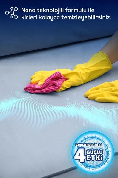 5M AHŞAP DEKOR Elde Nano Teknolojili Halı Ve Koltuk Şampuanı 1000 ml - Resim 5