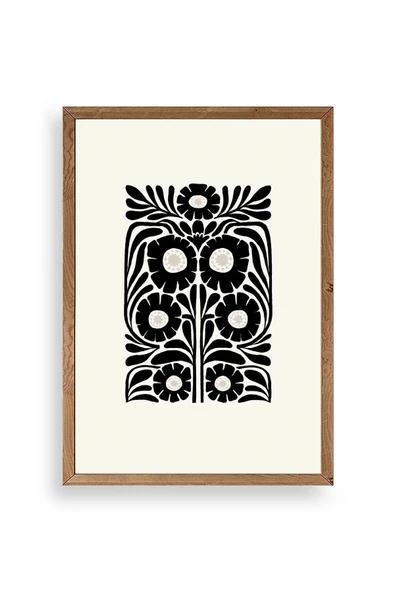 Çiçek Ahşap Çerçeveli Tablo 50 x 70 ürün görseli 1