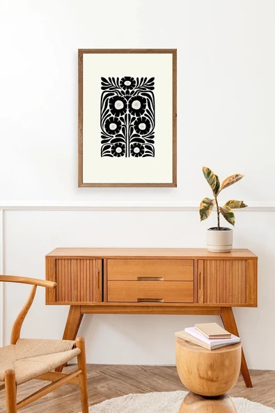 Çiçek Ahşap Çerçeveli Tablo 50 x 70 - Resim 3