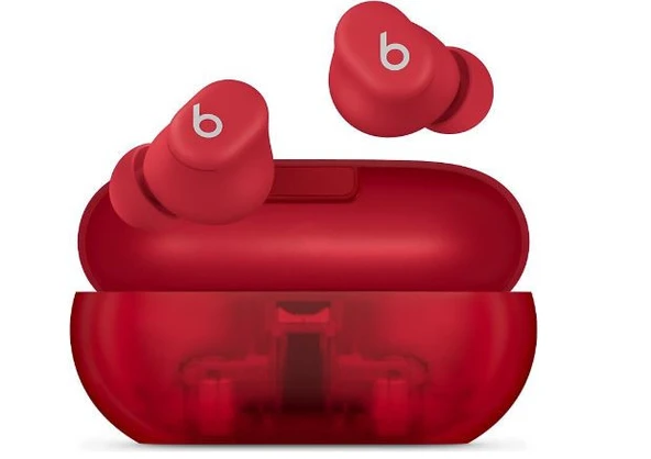 Beats Solo Buds TWS Şeffaf Kırmızı Kulak İçi Bluetooth Kulaklık-AMBALAJ HASARLI(SIFIR KONDİSYONDA) ürün görseli 1