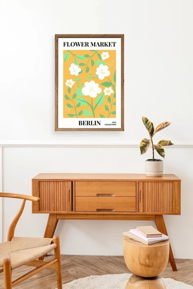 Çiçek Ahşap Çerçeveli Tablo 23 x 30 - Resim 3