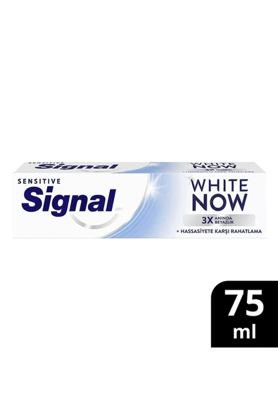 Signal Diş Macunu White Now Sensitive Anında 3 Kat Beyazlık 75 ML ürün görseli 1