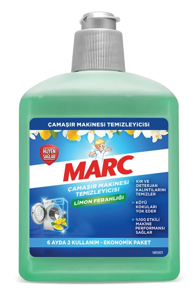 Marc Çamaşır Makinesi Temizleyici & Koruyucu Kireç Önleyici Limon Ferahlığı 500ml - Resim 2