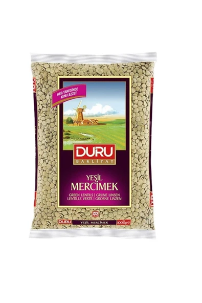 Duru Yerli Yeşil Mercimek 1000 Gr ürün görseli 1