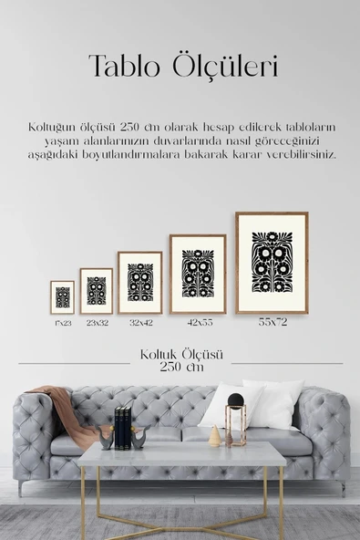 Çiçek Ahşap Çerçeveli Tablo 50 x 70 - Resim 5