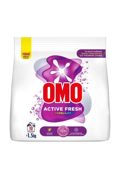 Omo Active Fresh Renkliler Deterjan 1500 Gr 10 Yıkama ürün görseli 1