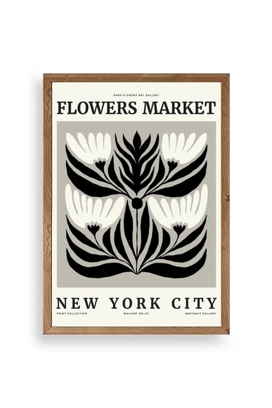 Çiçek Ahşap Çerçeveli Tablo 23 x 30 ürün görseli 1