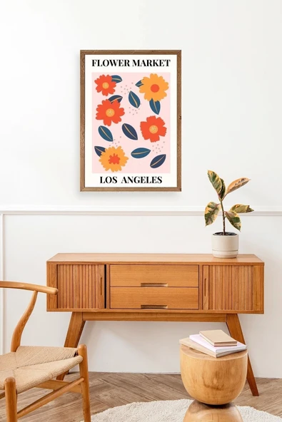 Çiçek Ahşap Çerçeveli Tablo 23 x 30 - Resim 3