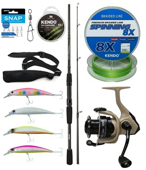 Yek Outdoor Spin Olta Seti Okuma Wave Power 2.44 cm 15-40 gr 2 Parça Spin Kamışı&Okuma Outrax 4000SGA Olta Makinesi ürün görseli 1