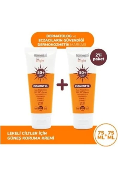 Dermoskin Be Bright Pigmentyl Spf50+ Krem 75 Ml 2'Li - Resim 6