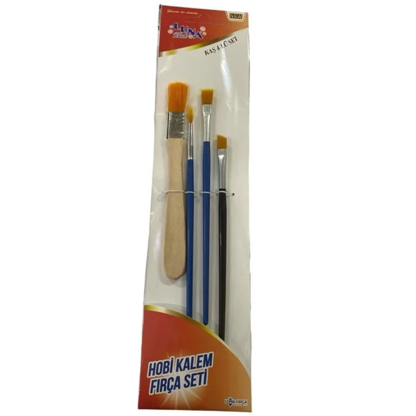 Luna Kaş Hobi Kalem Fırça Seti 4 Parça - Resim 3