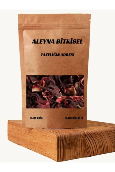 Aleyna Bitkisel Hibisküs, Bamya Çiçeği, Mekke Gülü, Nar Çiçeği, Hibiscus Sabdariffa 100 Gr ürün görseli 1