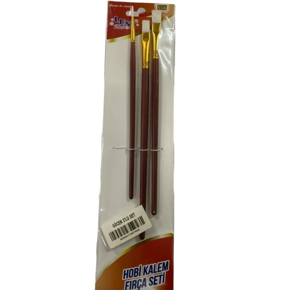 Luna Göcek Hobi Kalem Fırça Seti 3 Parça - Resim 3