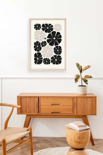 Çiçek Ahşap Çerçeveli Tablo 23 x 30 - Resim 2